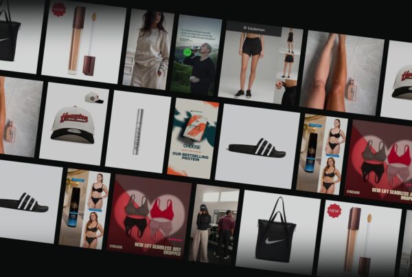 A wall of live competitor Facebook and Instagram ads pulled from the Meta Ad Library